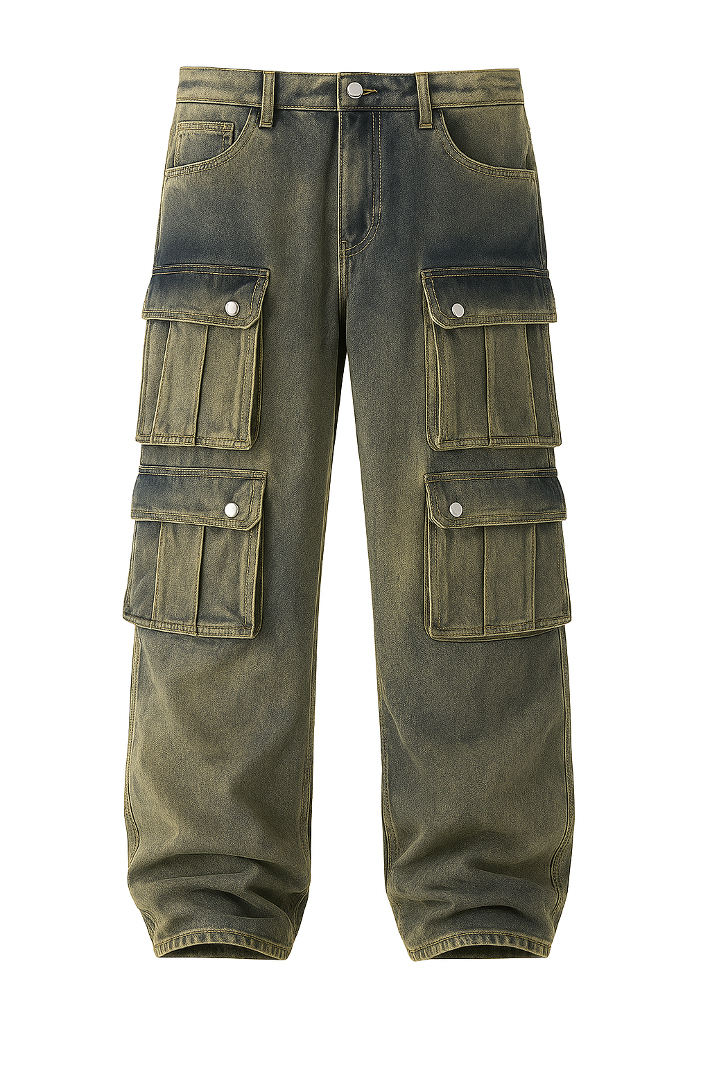 Distressed Multiple Pockets Jeans