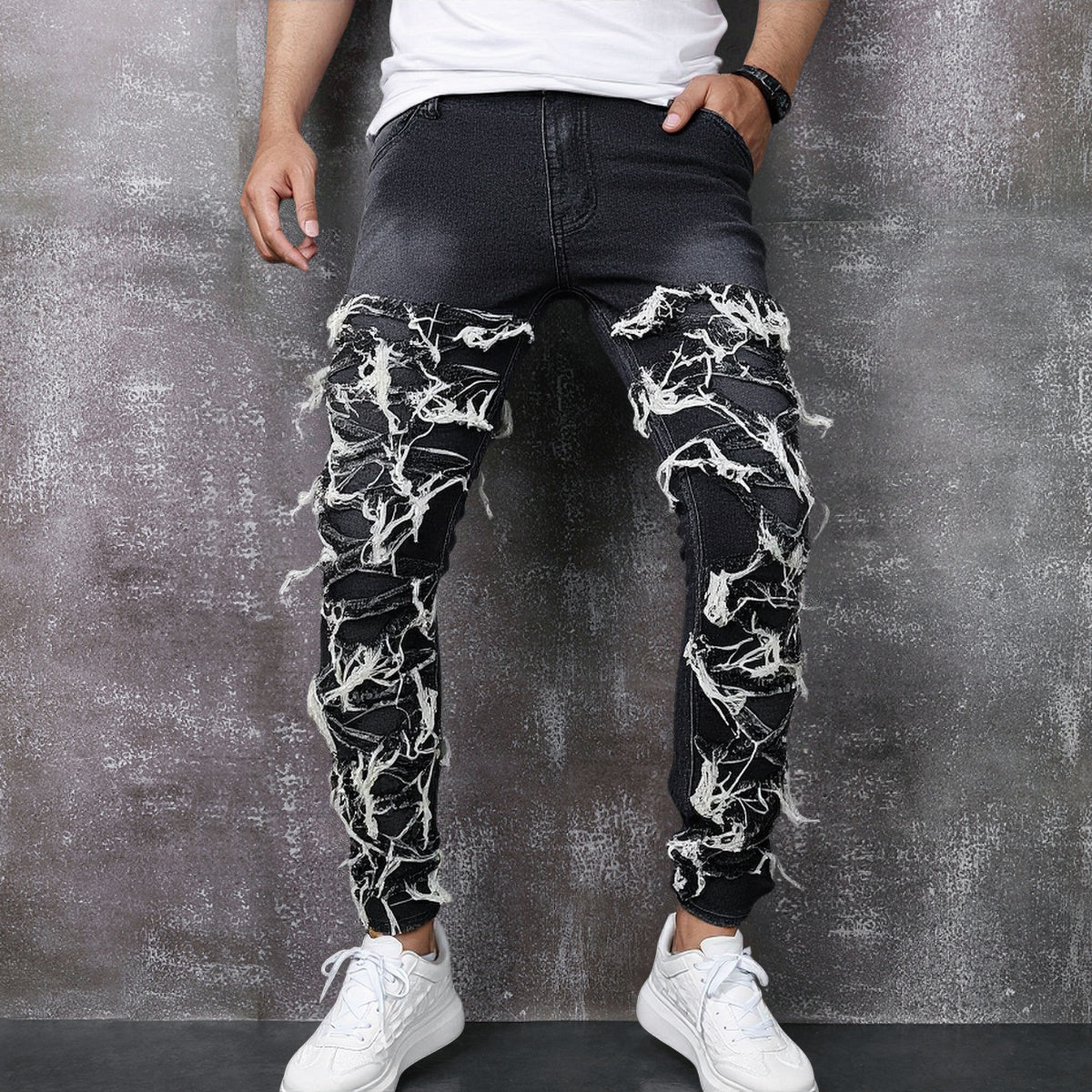 Fray Storm Black Denim